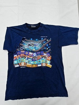 Unverified Brand Unisex Navy T-Shirt – Size M, Cotton