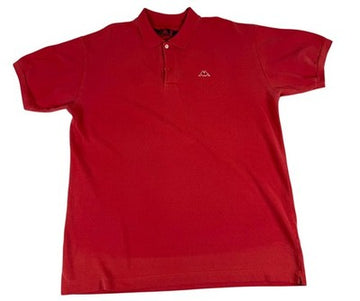 Kappa Vintage Polo Shirt XXL Red Cotton Classic Logo Embroidery