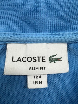 Lacoste Slim Fit Navy Polo Shirt M Short Sleeve Cotton France
