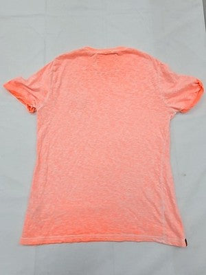 Superdry Low Roller Coral L Men's Short Sleeve T-Shirt Roll Up Logo
