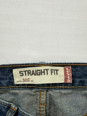 Levi's 505 Men's 30x32 Medium Wash Straight Fit Stretch Jeans