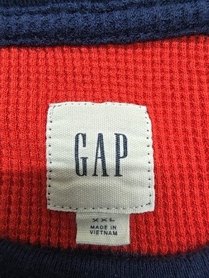GAP Boys Red Striped Ribbed Knit Crew Neck Sweater XXL Regular