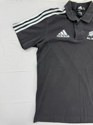 Adidas Men's Black All Blacks Rugby Polo Shirt Size S