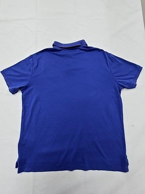 Polo Ralph Lauren Royal Blue Cotton Polo Shirt L Custom Slim Fit Short Sleeve