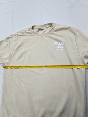 Fila Grey Heather Crewneck Sweatshirt Men's M Fleece Tennis Logo