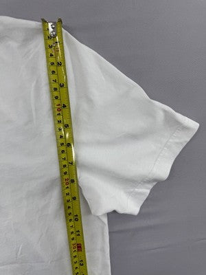 Adidas Essentials Big Logo White T-Shirt Men's L Regular Fit