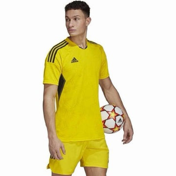 NWT Adidas Yellow Condivo 22 Match Day Soccer Futbol Jersey XL