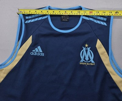 Adidas Vintage Navy Soccer Training Vest Climalite Outdoor[1]