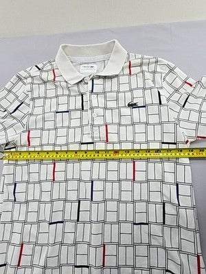 Lacoste Novak Djokovic White M Tennis Polo Moisture Wicking France