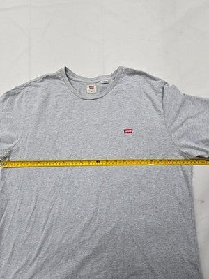 Levi's Men's XL Grey Cotton Short Sleeve Crewneck T-Shirt Relaxed Fit
