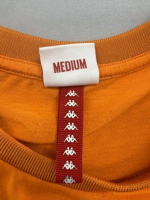 Kappa Men's Orange Striped Short Sleeve T-Shirt Med Logo M E503017