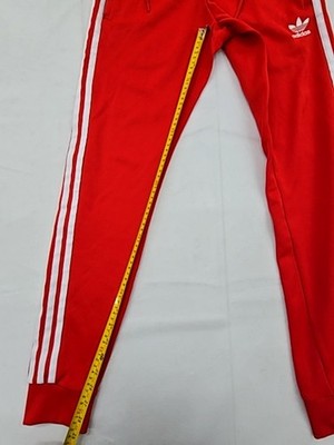 Adidas Women's Red 3-Stripes Track Pants XS Originals