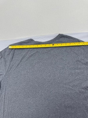 Nike Men's XL Athletic Fit Grey Cotton Short Sleeve Crewneck Tee