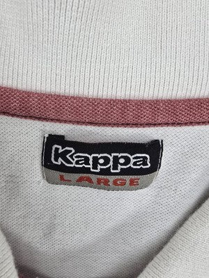 Kappa Men's White Polo Shirt Large Short Sleeve Cotton