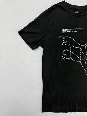 Puma Men's Black Graphic Short Sleeve T-Shirt S 58651-01