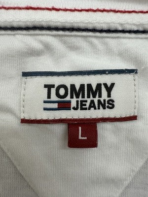 Tommy Hilfiger White Cotton Short Sleeve Crew Neck T-Shirt L