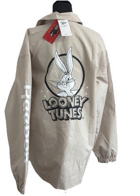 NWT Unisex Reebok Looney Tunes Jacket Beige Casual