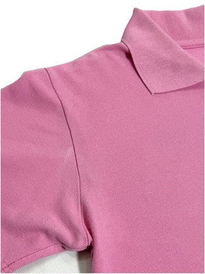 Tommy Hilfiger Men's Golf Polo Shirt L Classic Pink Cotton Short Sleeve Casual