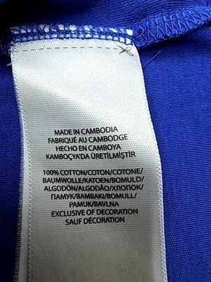 Polo Ralph Lauren Royal Blue Cotton Polo Shirt L Custom Slim Fit Short Sleeve