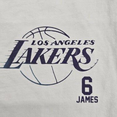 Primark LeBron James NBA Men's White M Short Sleeve T-Shirt