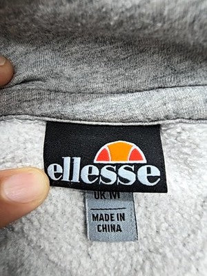 Ellesse Men's Grey M Hoodie Drawstring Long Sleeve Logo
