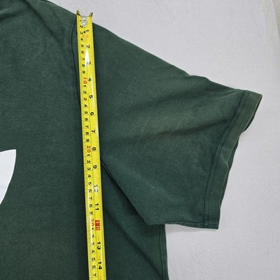 Vintage Adidas Trefoil Men's L Green Graphic Cotton T-Shirt Short Sleeve