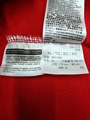 Levi's Red Hoodie Men's XL Cotton Blend Pullover Relaxed Fit