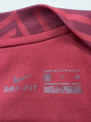 Camiseta de fútbol roja Nike para niños talla S Roma impresión gráfica de...