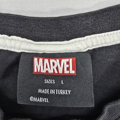 Marvel Iron Man Invincible T-Shirt Men L Black Cotton Short Sleeve