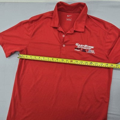 Nike Red XL Golf Polo Dri-FIT Short Sleeve Men's