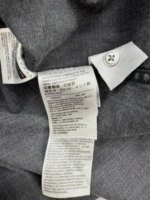 Levi's Men's Black Denim Long Sleeve Western Shirt S