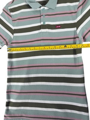 Levi's Men's XS Multi-Color Striped Cotton Polo Shirt