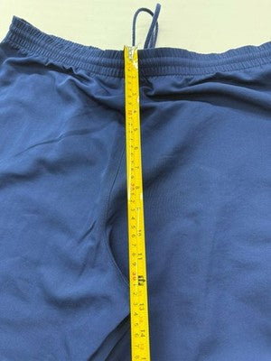 Nike Men's Navy XL Track Pants Tapered Drawstring Zipper Poly