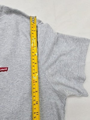 Levi's Men's XL Grey Cotton Short Sleeve Crewneck T-Shirt Relaxed Fit