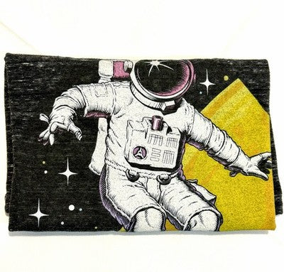 Astronaut Skateboard T-Shirt Men's Size M Ocean Current Novelty Tee