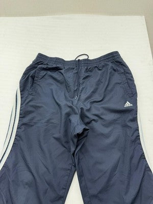 Adidas Men's Navy XL Track Pants Three Stripes Tapered Regular Fit