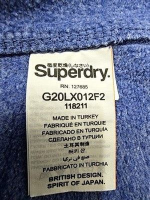 Superdry Orange Label Women's Zip Hoodie XL Grey Marl Slim Fit Cotton Blend