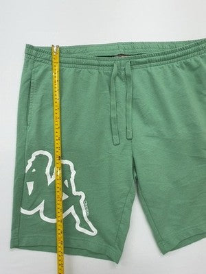 Kappa Herren grün Logo Freizeit Shorts XXX groß elastischer Kordelzug Taschen