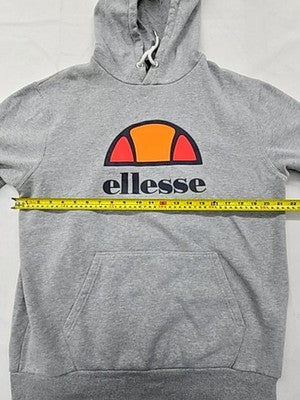 Ellesse Men's Grey M Hoodie Drawstring Long Sleeve Logo