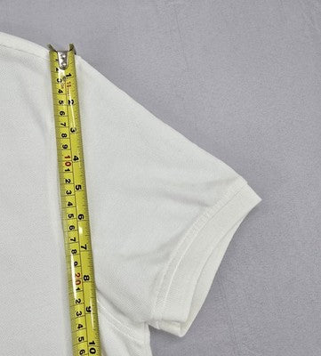 Levi's Men's White Cotton Polo Shirt M Relaxed Fit Short Sleeve
