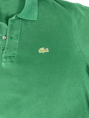 Lacoste Men's Green Polo Shirt Classic Fit Short Sleeve Cotton Size 4
