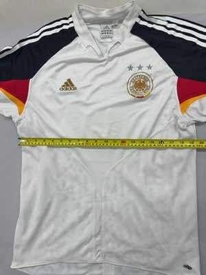 Adidas Germany Jersey White XL Men Short Sleeve 3 Stripes Crewneck