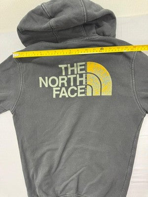 The North Face Men's Grey Pullover Hoodie XS Cotton Blend