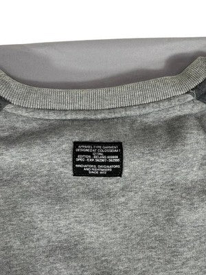 Nike Grey Colorblock Sweatshirt XL Zip Pocket Long Sleeve