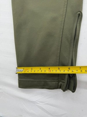 Adidas Men's Green Track Pants M Elastic Waist Drawstring Side Zips