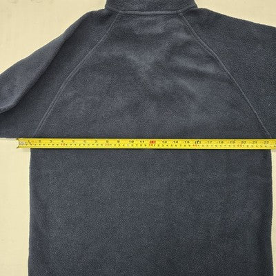 Kappa Men's Navy Blue Full Zip Fleece Jacket L Polyester
