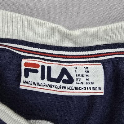 Fila Navy Striped Cotton Crewneck Short Sleeve T-Shirt M