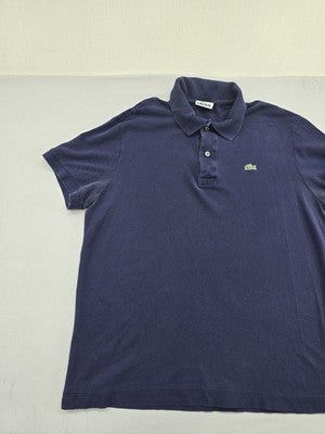 Lacoste Slim Fit Navy Polo Shirt Short Sleeve Size 5 Men DH4762-99