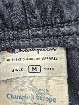 Champion Men's Navy Track Pants M Side Stripe Drawcord 30" Inseam
