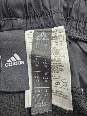 Adidas Black Track Pants Men's M Drawstring Regular